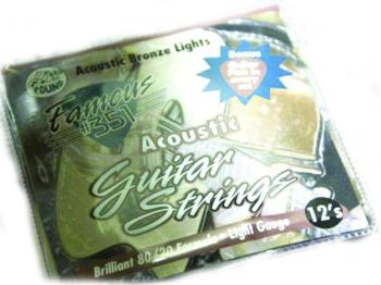 Famous351 Acoustic Guitar Strings  (Light-12's) (PI-SA-351-12)