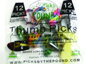 Celluloid Thumb Picks (12 Pack)	 (PI-HPP-T)