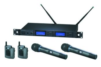 Dual Wireless UniPak and Handheld Microphones System (AI-AEW-5400)