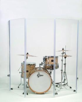 5.5 x 10-foot 5-Panel Drum Sheild (GI-GDS-5)