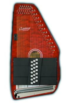 21 Chord Autoharp-Quilt Top Trans Red (OS-OS21CQTR)